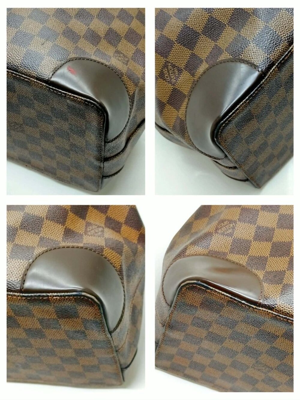 Authentic Louis Vuitton Hampstead MM Damier Ebene Tote Brown LV Shoulder Bag - Picture 9 of 16